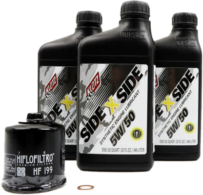 Sidexside Oil Change Kit 5w50 /W Oil Filter Pol