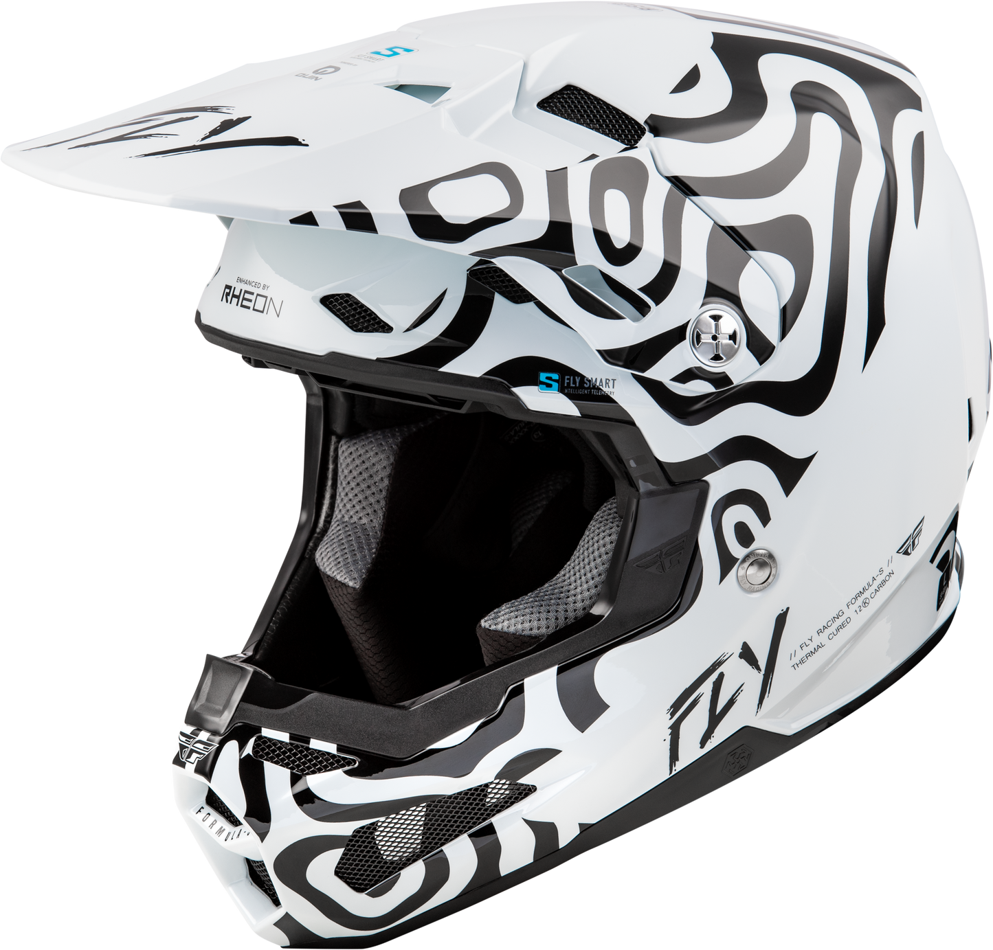 Formula S Carbon Abyss Helmet White/Black Sm