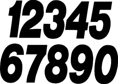#4 5" Black Super X Digits 3/Pk
