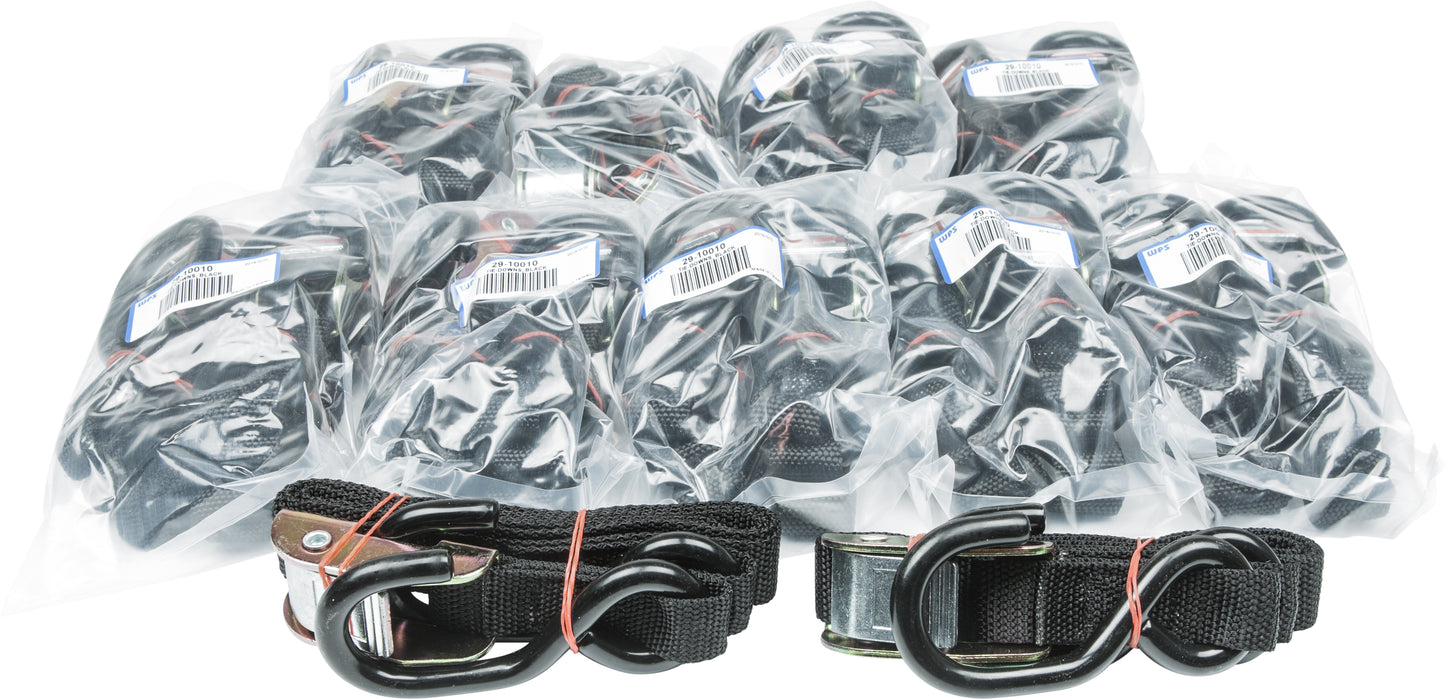 1" Tie Down Black 10/Pairs