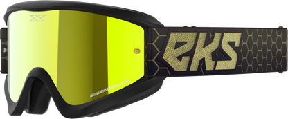 Flat Out Mirror Goggle Blk/Gld Metallic Gold Mirror