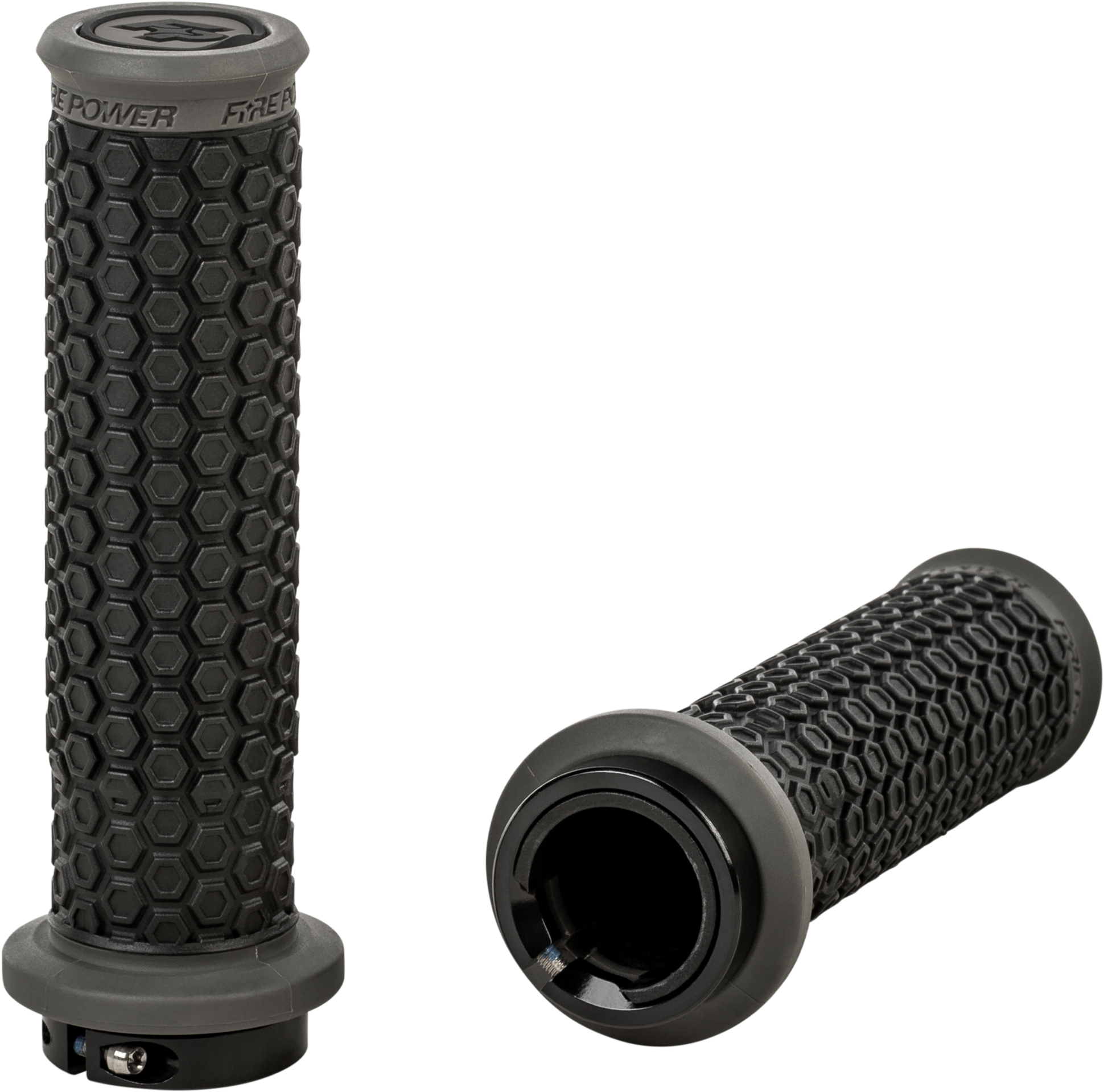Pilot Atv Lock On Grips Black/Gray
