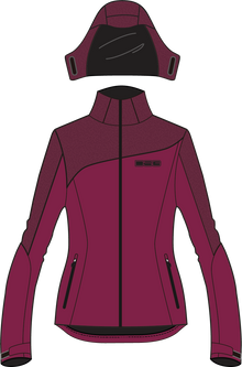 Malea Softshell Jacket Garnet Heather Xl
