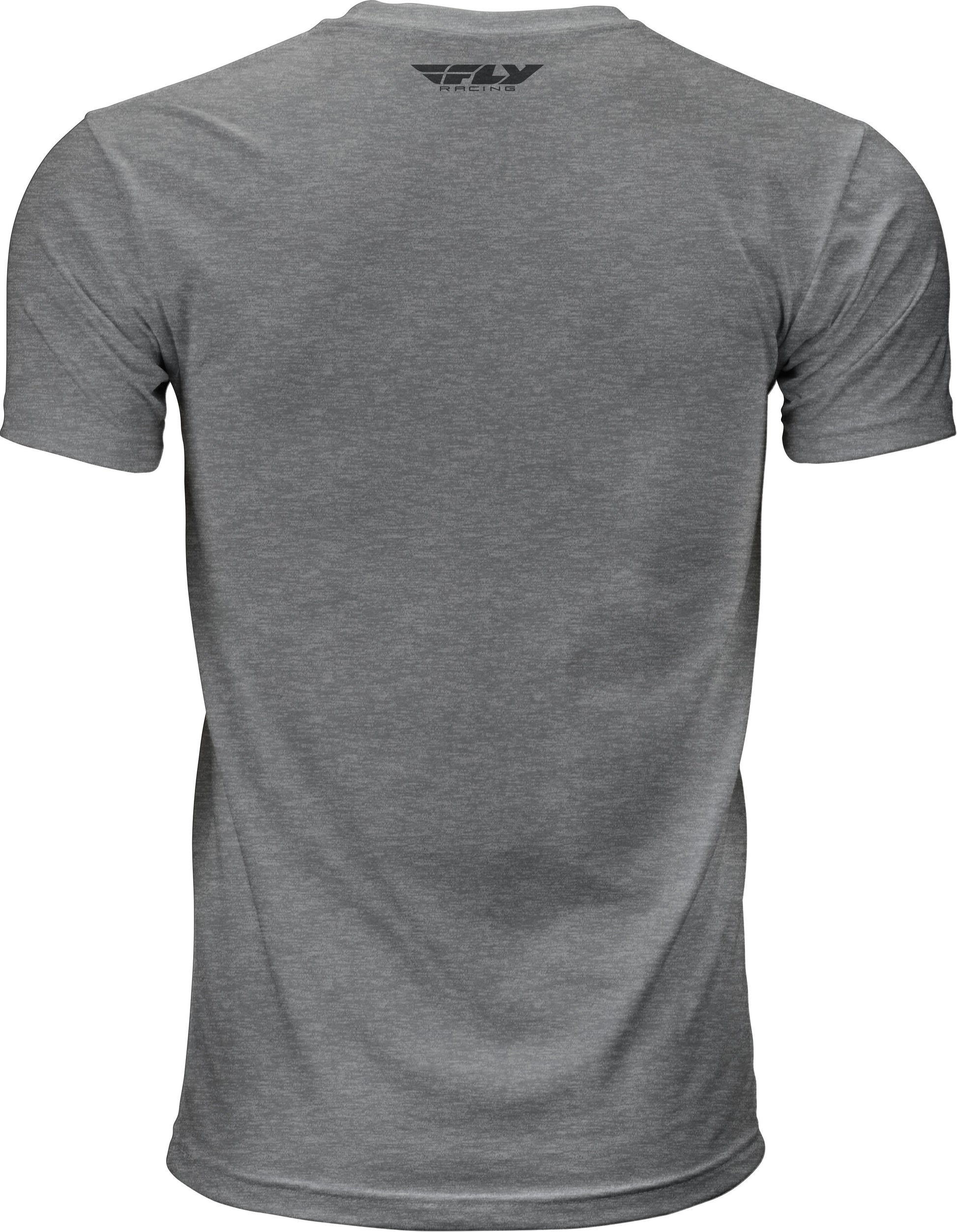 Fly F Wing Tee Dark Grey Heather Lg