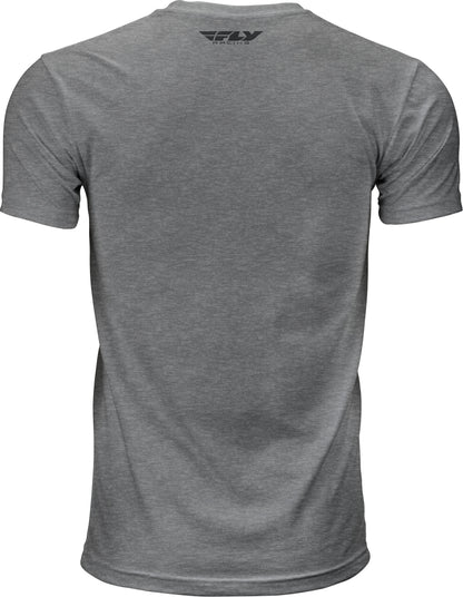 Fly F Wing Tee Dark Grey Heather Lg