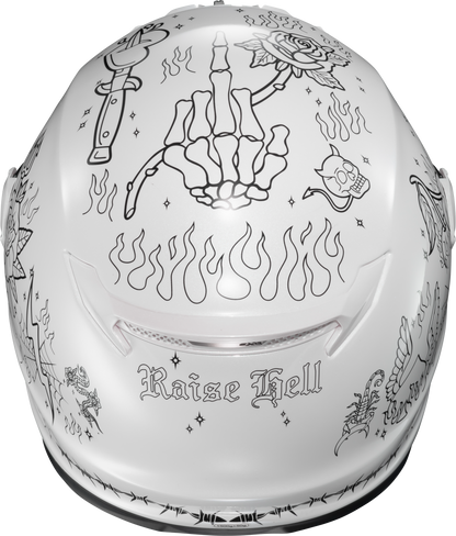 Covert Fx Full Face Helmet The Litas 2 White Lg
