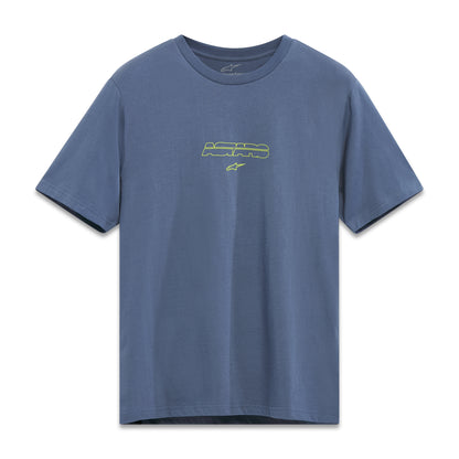 Bold Type Back Csf Ss Tee Slate Blue Md