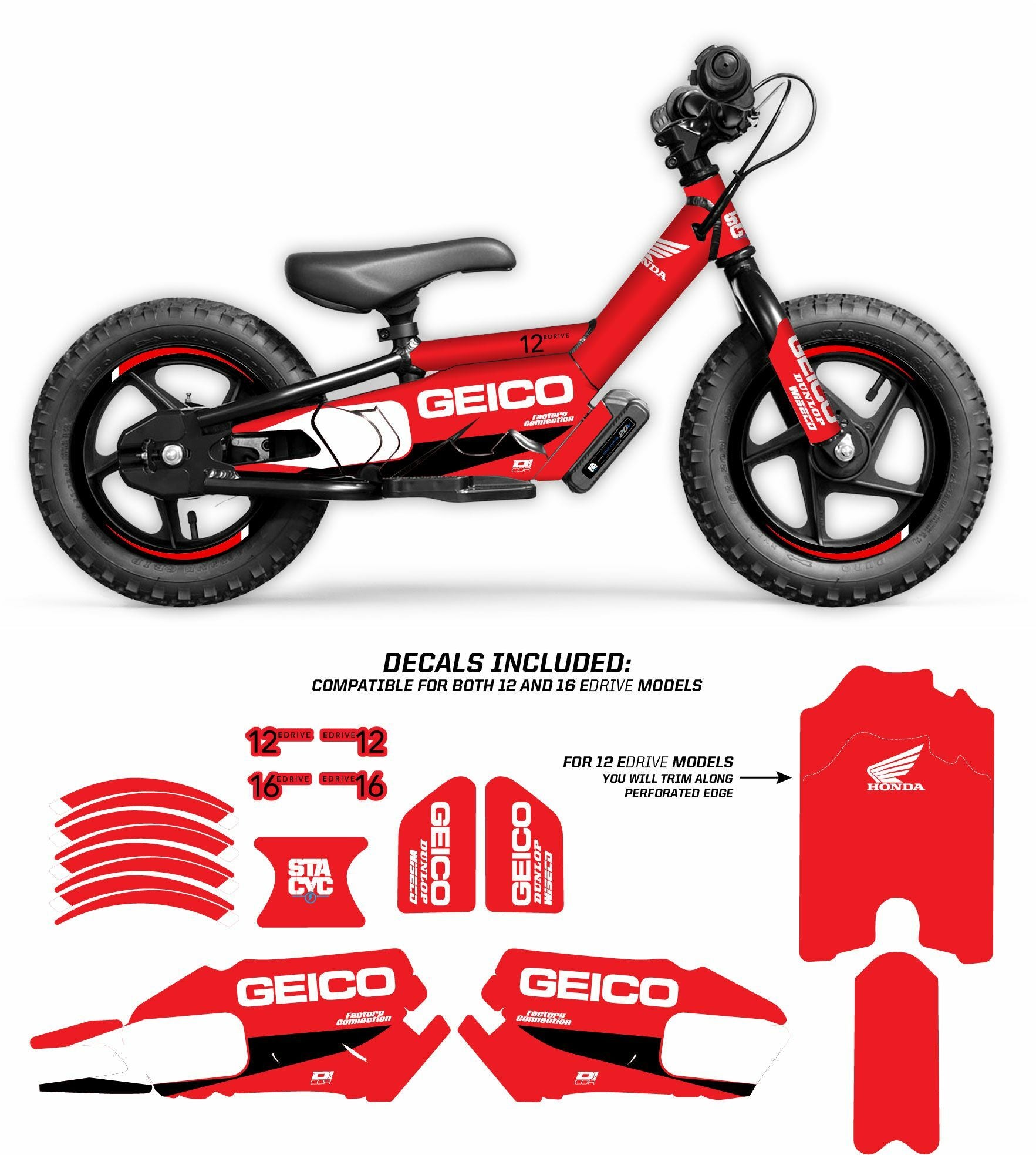Graphic Kit Stacyc Geico Graphic Kit Stacyc 12" & 16"