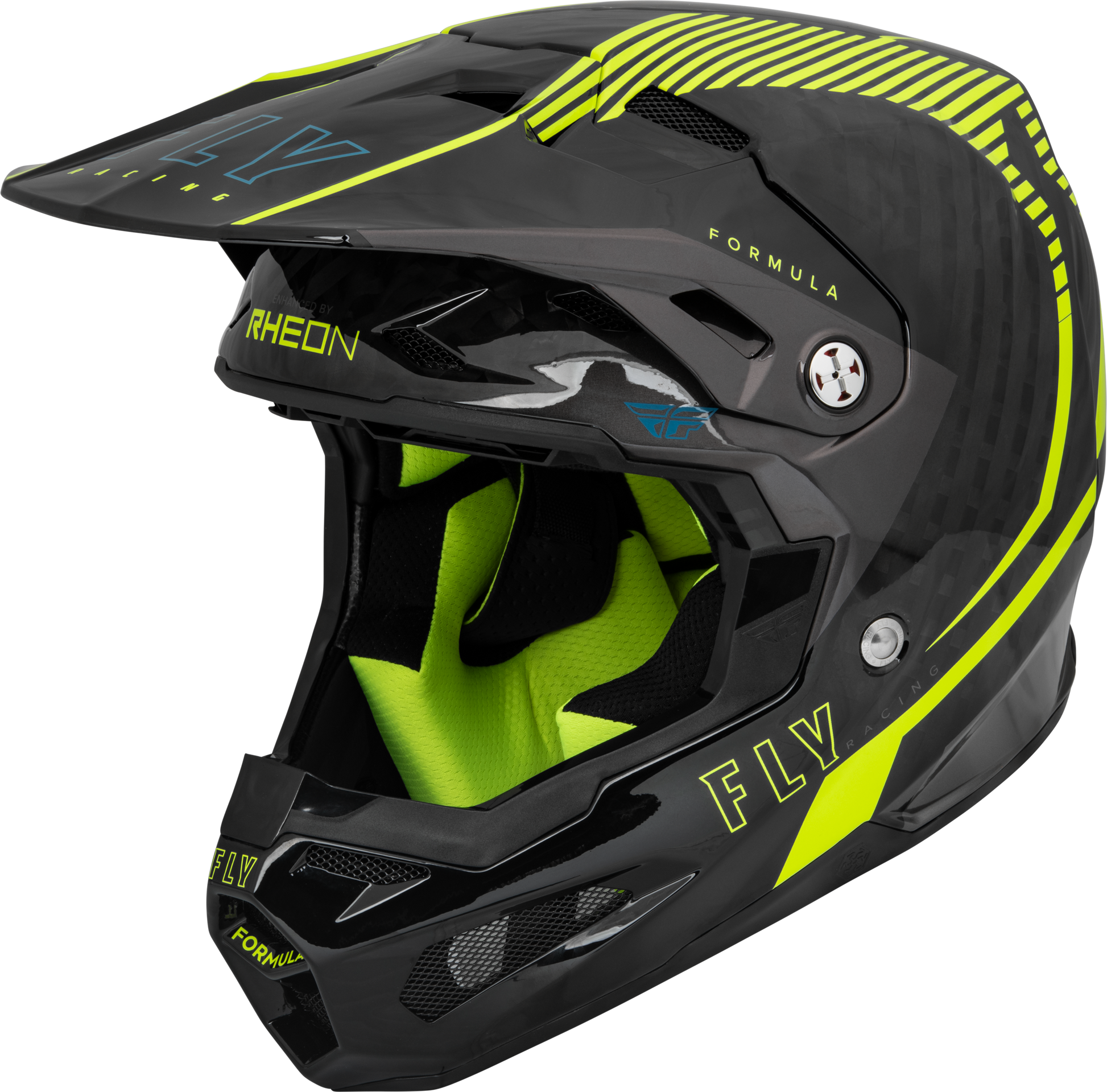Youth Formula Carbon Tracer Helmet Hi Vis/Black Yl