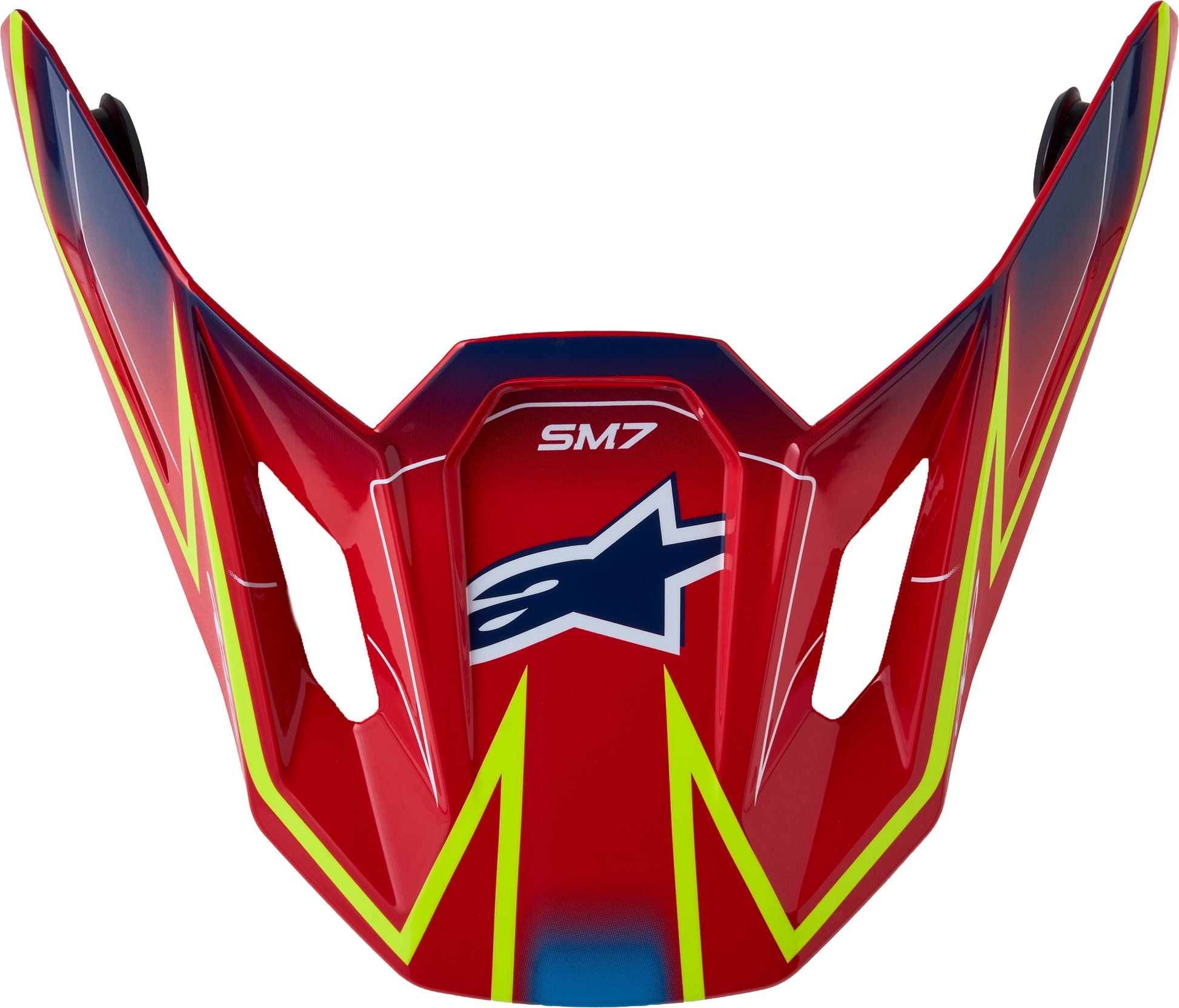 S M7 Cast Visor Ece06/Dot Red/Yllw Fluo/Blue Glossy
