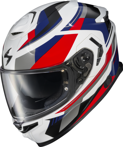 Exo Eclipse Full Face Helmet Lunar White/Red/Blue 2x