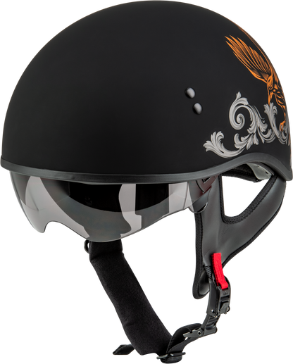 Hh 65 Corvus Helmet Matte Black/Silver/Orange Xl