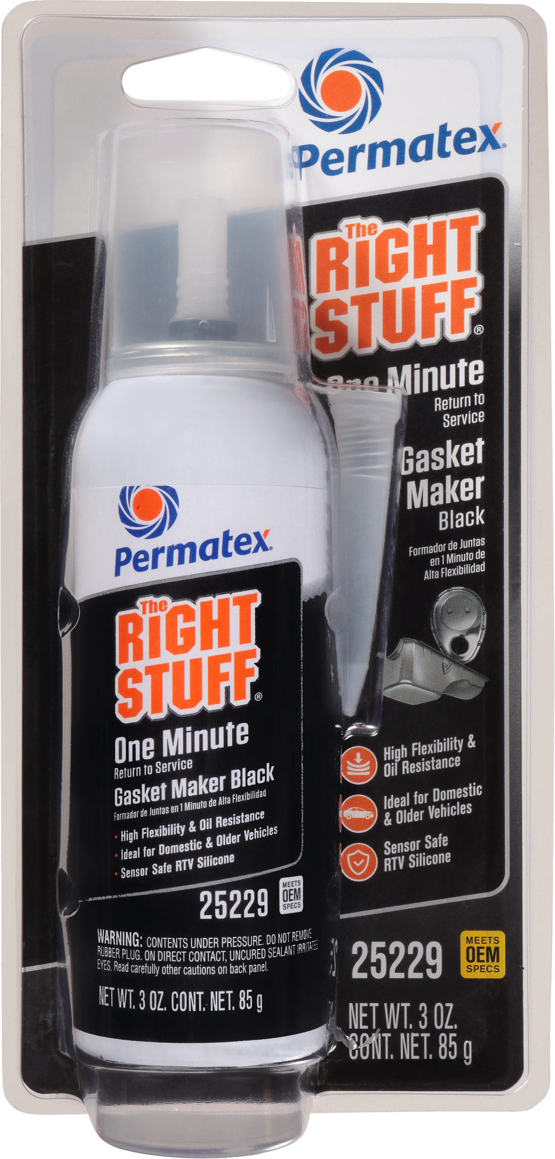 Right Stuff Black One Minute Gasket 3 Oz