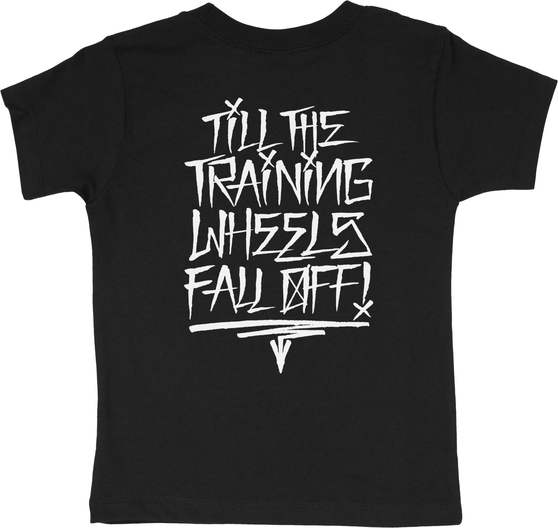 Training Wheels Toddler Tee Black 4t