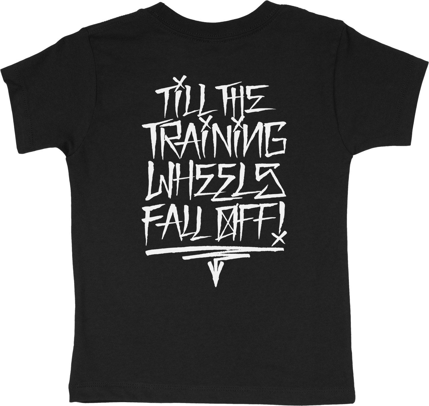 Training Wheels Toddler Tee Black 2t