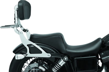 Kuryakyn Fixed Mounts Multi-Purpose Driver/Passenger Backrest 06-17 Dyna Models Chr (No Mount)