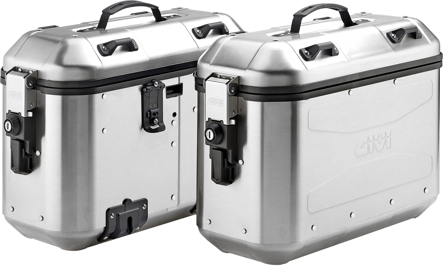 Dolomiti Monokey Side Case 36l Silver Pair