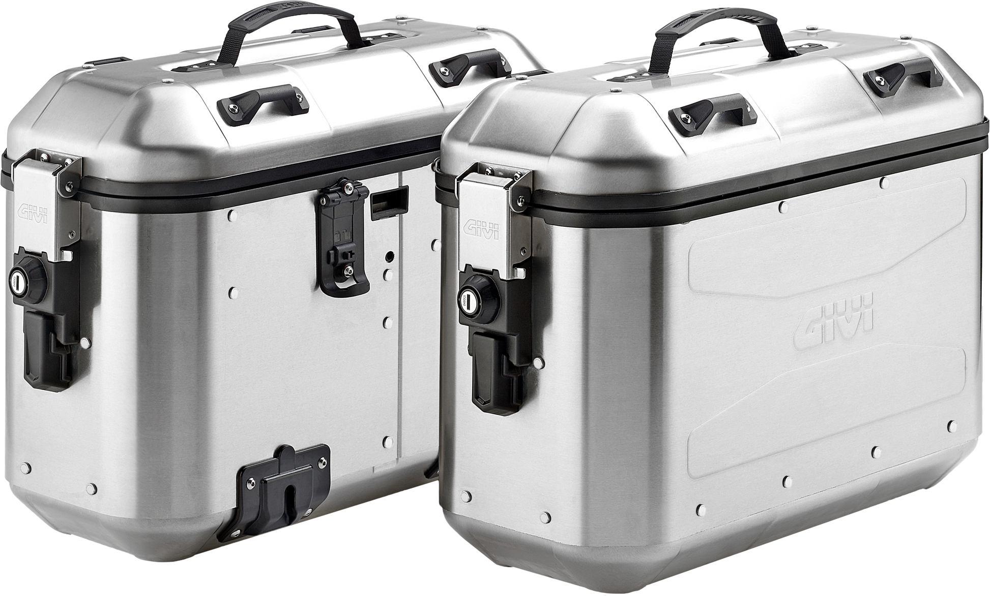 Dolomiti Monokey Side Case 36l Silver Pair