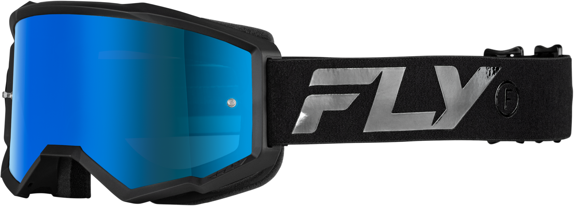 Youth Zone Goggle Black/Black W/ Sky Blue Mirror/Smoke Lens