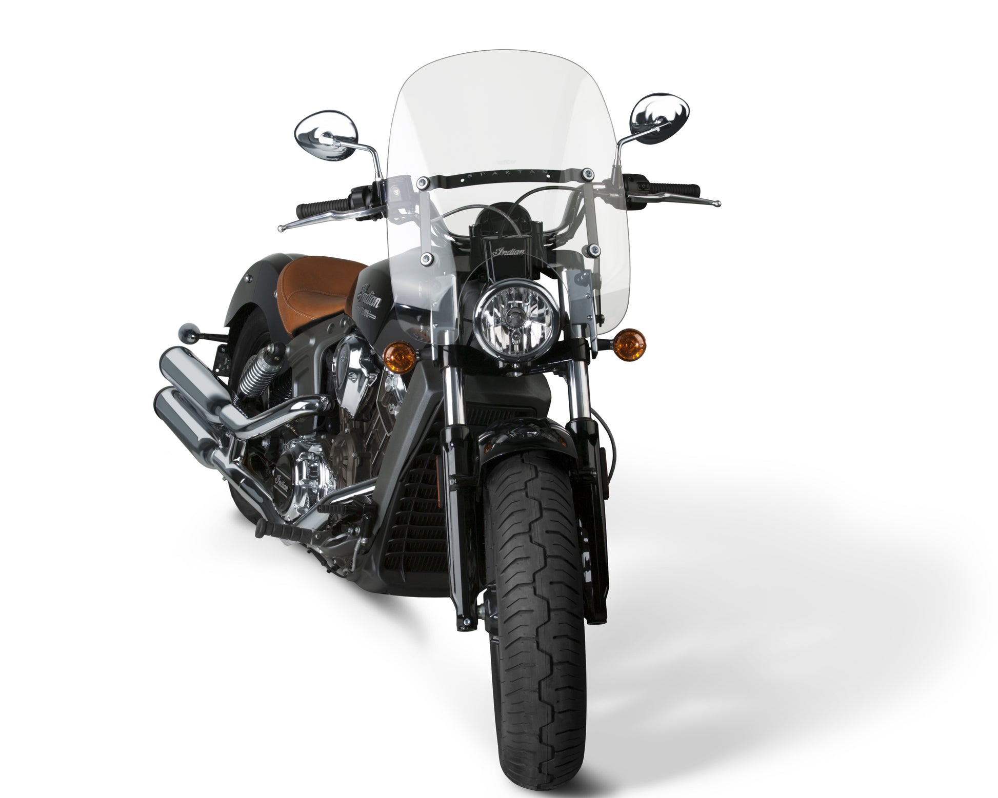 Spartan Windshield 16.25 Clear Quick Release Indian