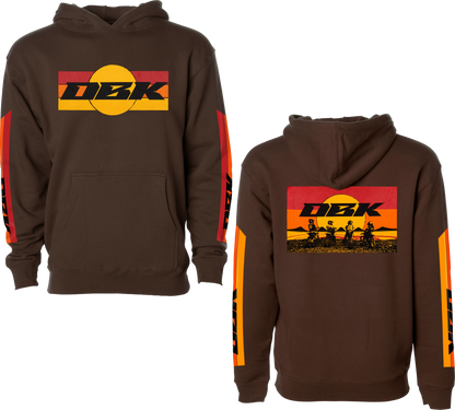 Sunday Stripe Yth Hoodie Brown Yx