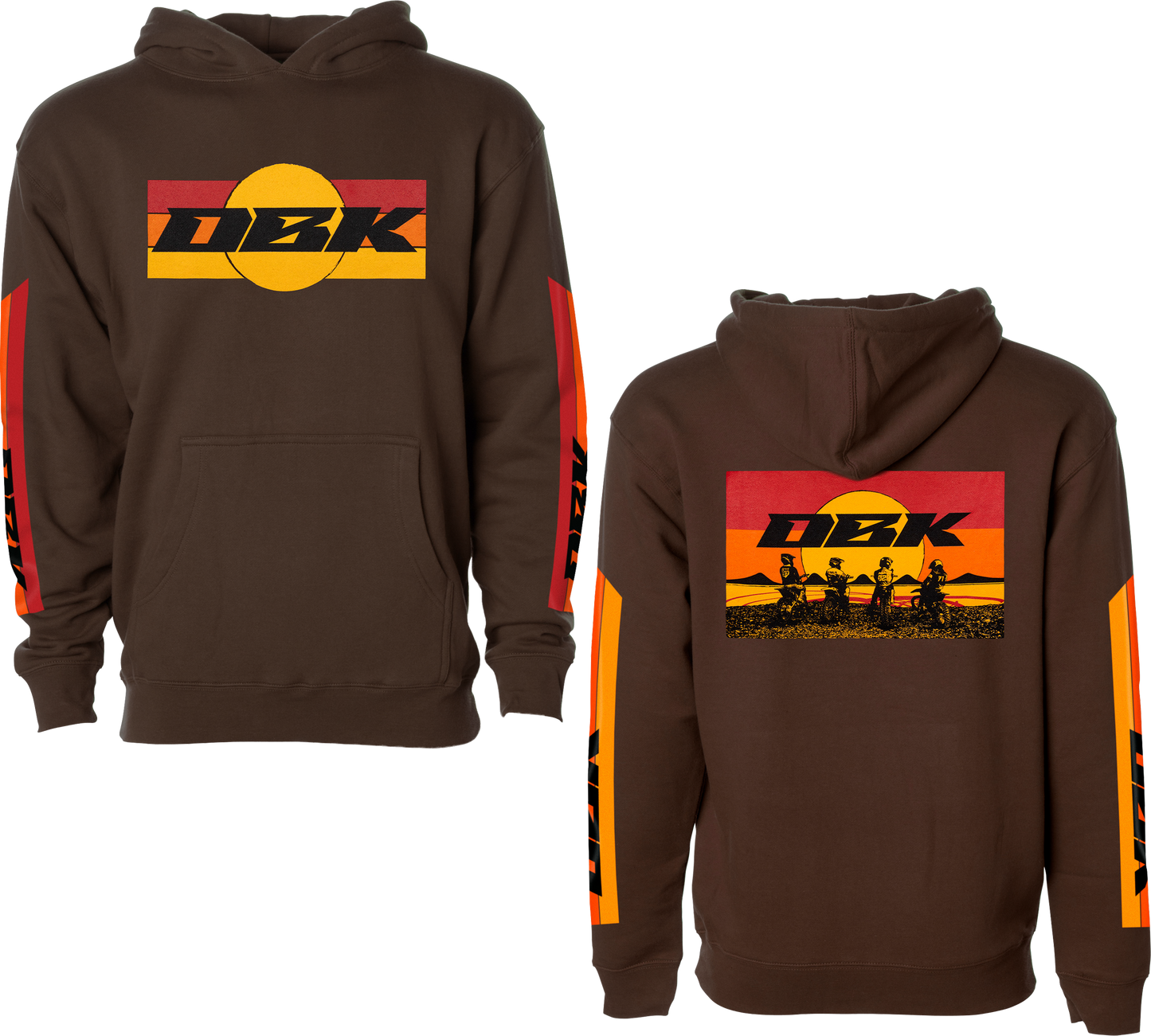 Sunday Stripe Yth Hoodie Brown Ys