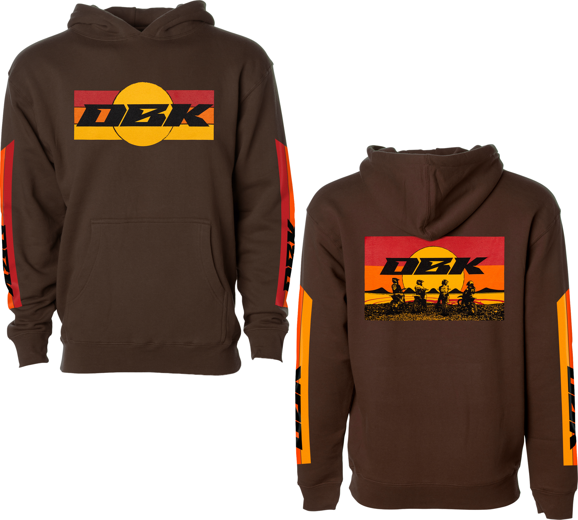 Sunday Stripe Yth Hoodie Brown Ys