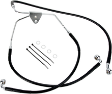 DRAG SPECIALTIES Brake Line - Front (Lower/Upper) - Black 620085-BLK