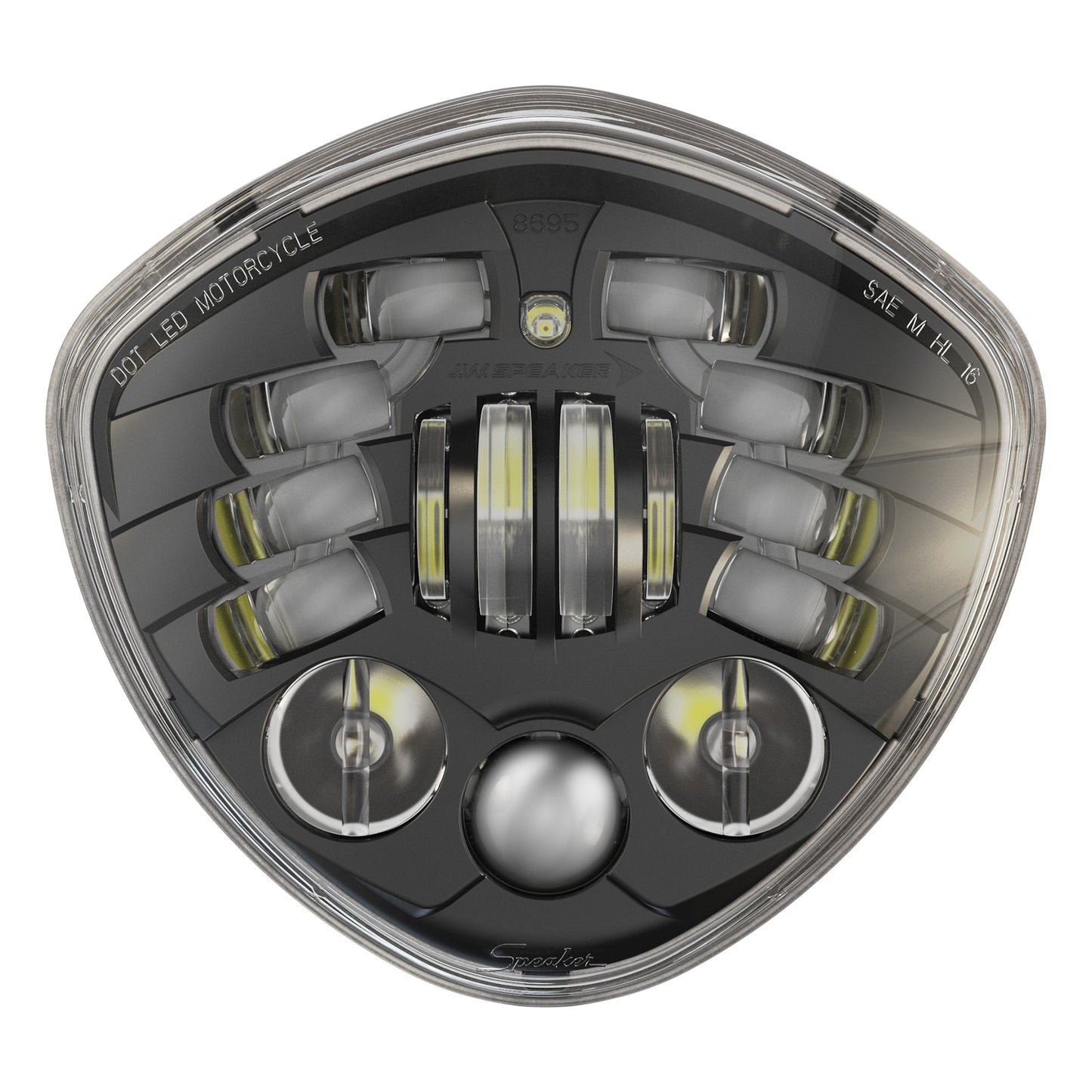 8695a2 Led Headlight Blk Victory