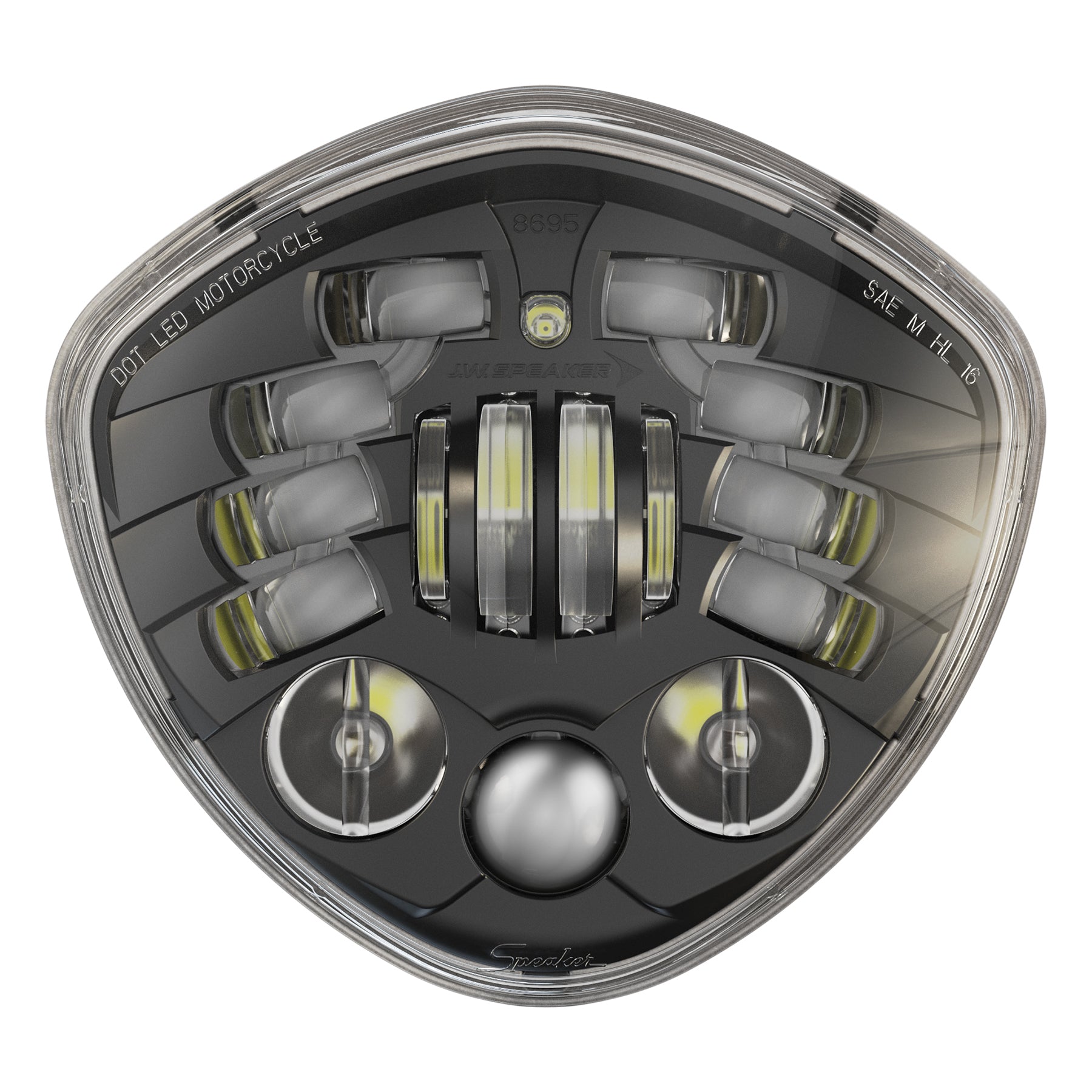 8695a2 Led Headlight Blk Victory