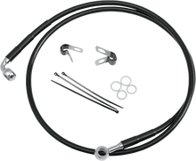 DRAG SPECIALTIES Brake Line - Front (Upper) - Black 640115-BLK