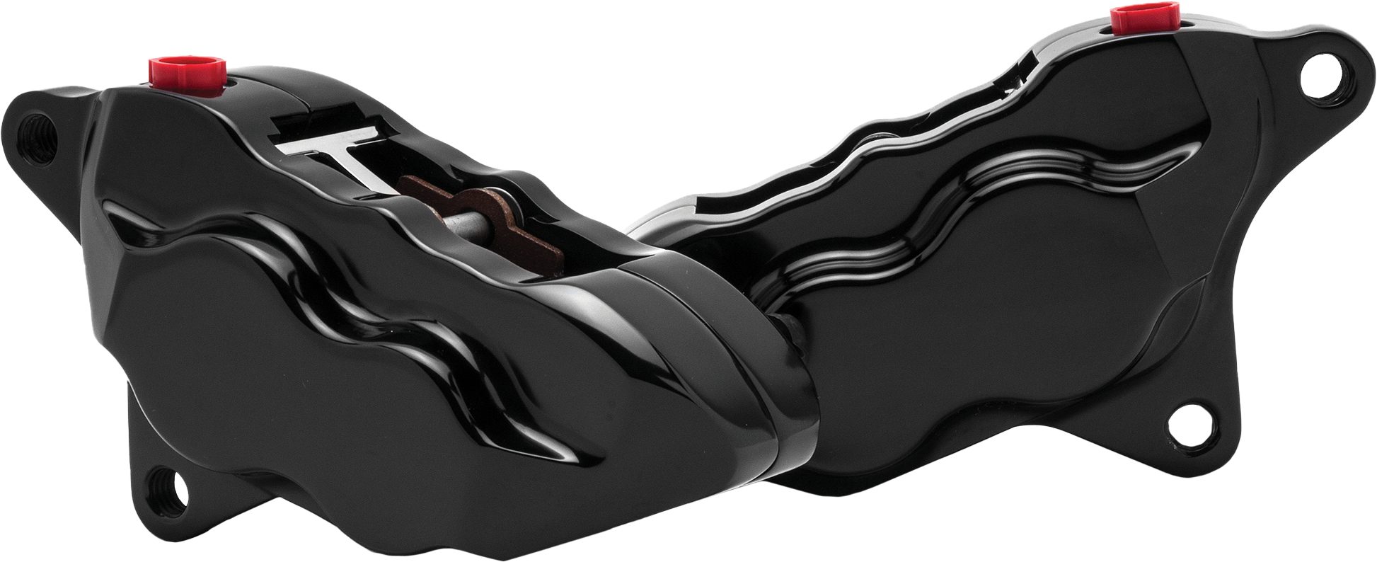 4 Pist Front Dual Caliper Kit Black W/ 11.8" Rotor