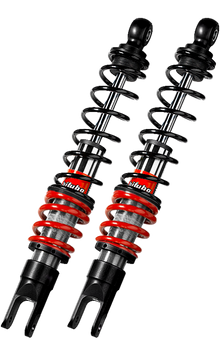 Bitubo YGB0 Twinshocks Rear Adjustable: Spring Preload, Black Spring