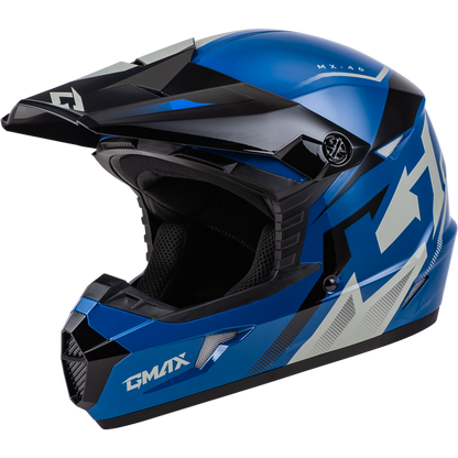 Mx 46 Compound Helmet Blue/Black/Grey Md