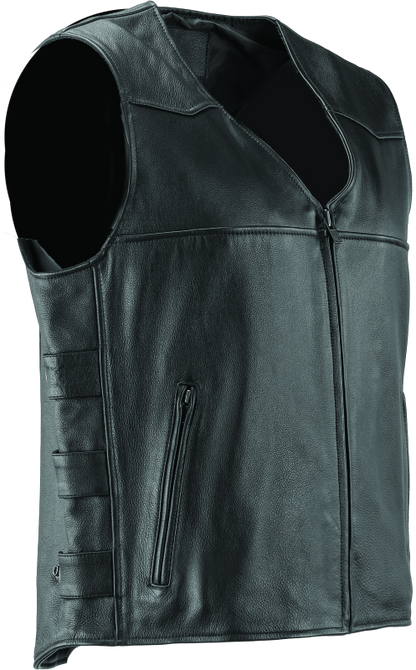 Kuryakyn Leather By River Road Plains Leather Vest Black - Small