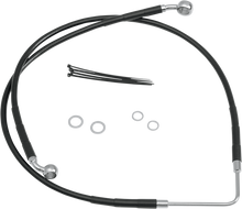 DRAG SPECIALTIES Brake Line - Front (Upper) - Black 660322-BLK