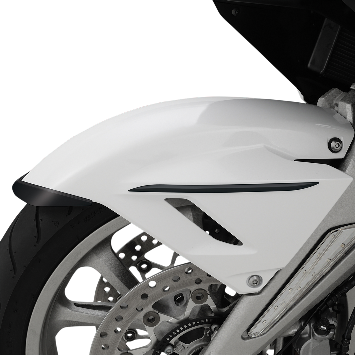 SHOW CHROME Fender Side Accent - Front - Black 52-941BK