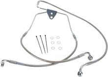 DRAG SPECIALTIES Brake Line - Front - +4" - Touring - Stainless Steel 660411-4