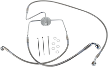 DRAG SPECIALTIES Brake Line - Front - +10" - Stainless Steel 644410-10