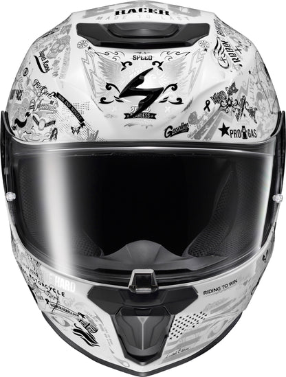 Exo R330 Full Face Helmet Shake 2 White Sm