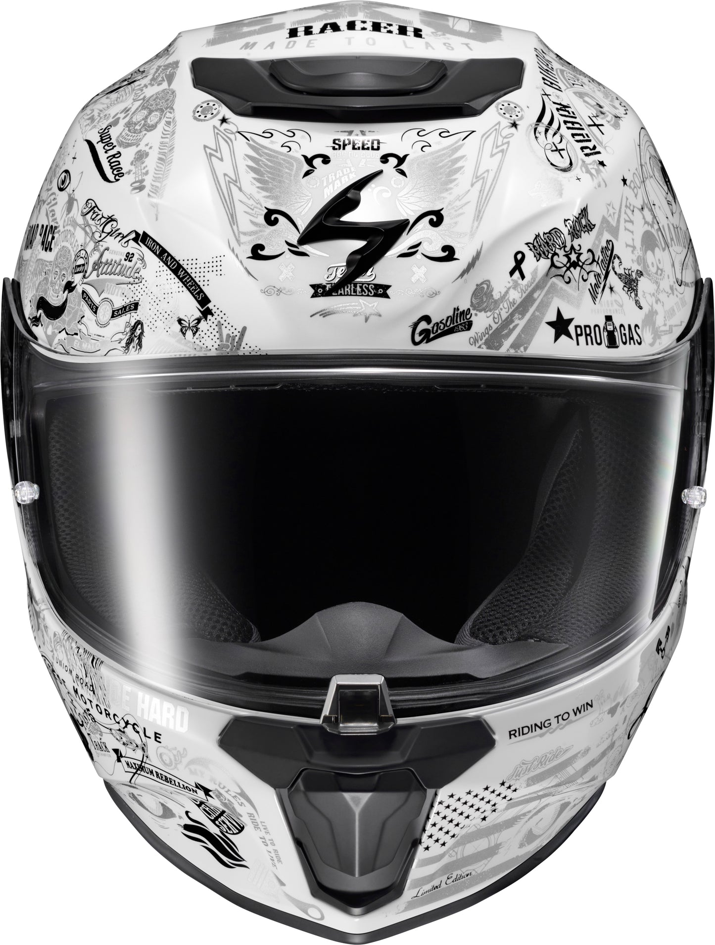 Exo R330 Full Face Helmet Shake 2 White Md