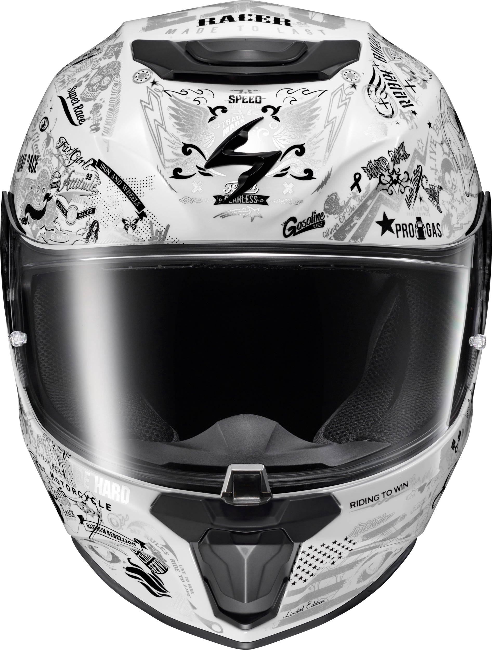 Exo R330 Full Face Helmet Shake 2 White Sm
