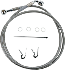 DRAG SPECIALTIES Brake Line - Front - +10" - Stainless Steel - XL 660310-10