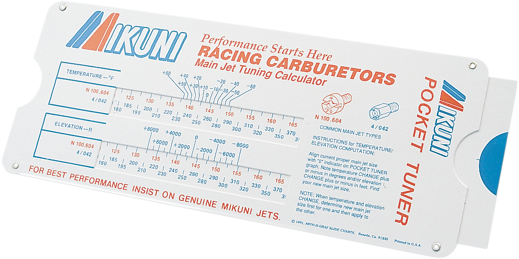 MIKUNI Pocket Tuner - Carburetor/Calculator MK-550-TNR