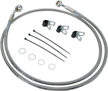 DRAG SPECIALTIES Brake Line - Front - +4" - Stainless Steel 660214-4