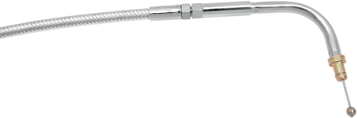 MAGNUM SHIELDING Polished Stainless Steel Braided Idle Cable - 45-1/2" 54216