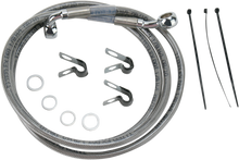 DRAG SPECIALTIES Brake Line - Front - +10" - Stainless Steel 660214-10