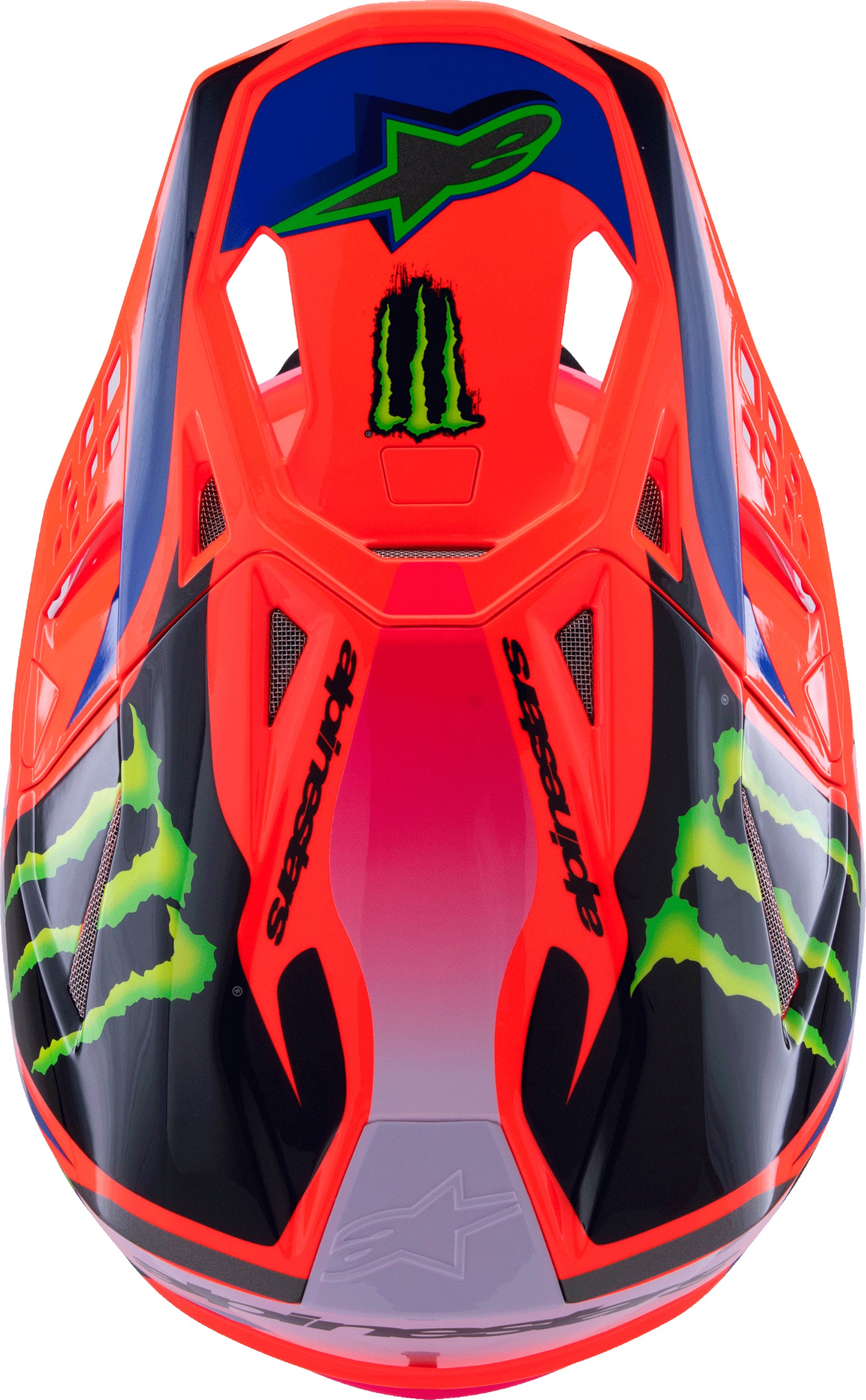 S M10 Deegan Helmet Orng Flo/Prpl/Pnk Fluo Md