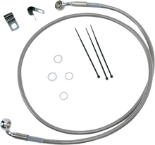 DRAG SPECIALTIES Brake Line - Front - +4" - Stainless Steel 640210-4