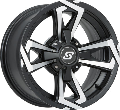 Riot Wheel 14x7 4/110 5+2 (+10mm) Blk/Machined